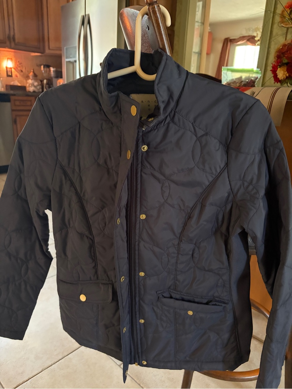 A New Day - Navy Quilted Jacket - Medium